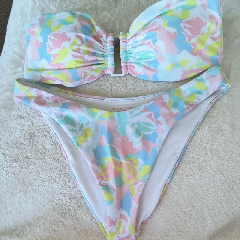 Victoria's Secret Pink and Blue Bikini Iridescent Shine